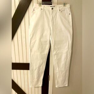 Eileen Fisher Classic Organic Cotton Jeans Size 10 Comfort Beachy Pockets